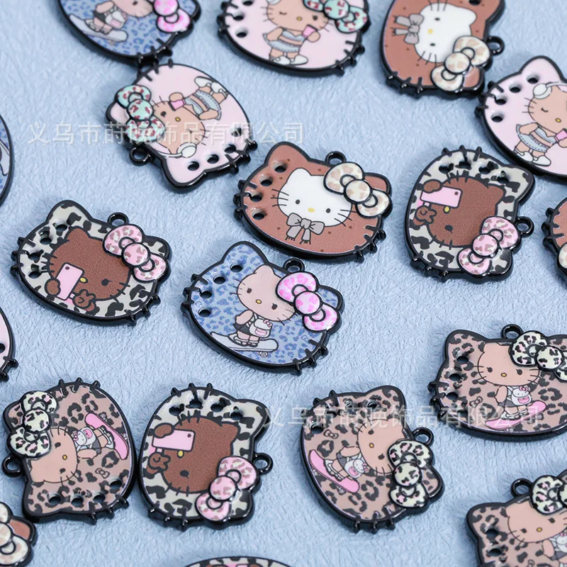 

25pcs Hello Kitty Accessories DIY Anime Kawaii Women Phone Case Keychain Clothes Shoulder Bag Material Doll Girl Gift Wholesale