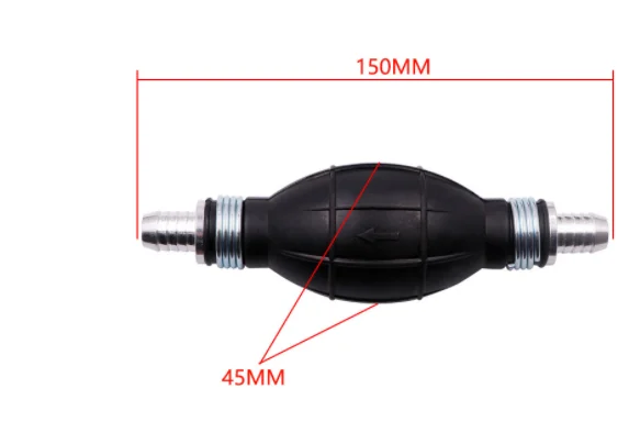 Universal Kraftstoff Pumpe Gummi Manuelle Flüssigkeit öl Transfer Pumpe Benzin Diesel Hand Primer Birne für Auto Marine Außenborder 6/8/10/12mm