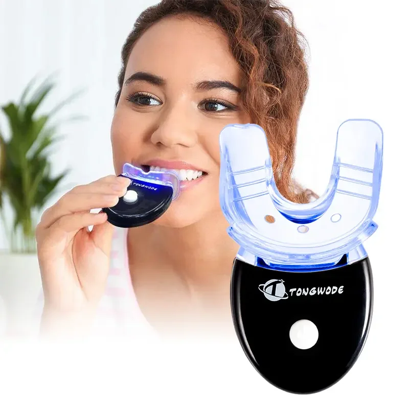 Battery Tooth Whitening Blue Cold Light Dental Bleaching Teeth Whitening LED Accelerator Light Tooth Whitener Dental Tools