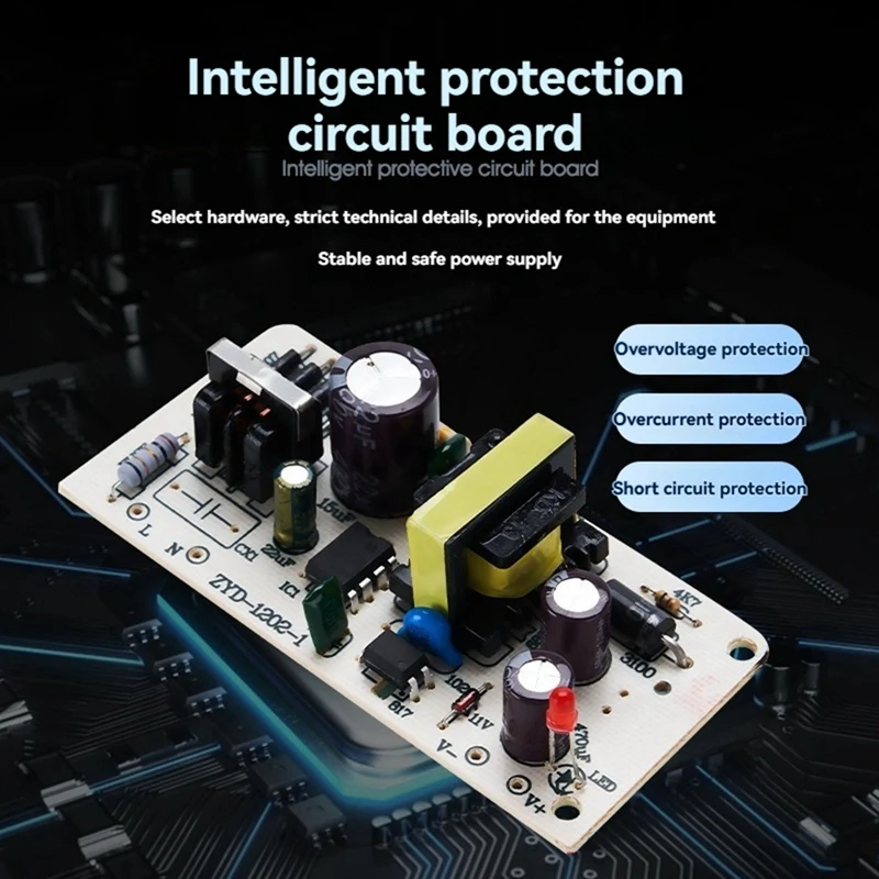 12V 2A กันน้ําอะแดปเตอร์จ่ายไฟกลางแจ้งกันฝนอะแดปเตอร์เฝ้าระวังสําหรับกล้อง DC LED Strip Switching EU Plug