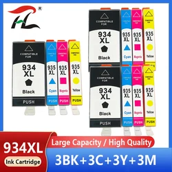 Cartucho de tinta para impresora HP 934XL, recambio de tinta para impresora HP 935XL, 934XL, 935XL, 934, 935, hp934, HP Officejet Pro 6812, 6830, 6815, 6835, 6230, 6820, 12 unidades