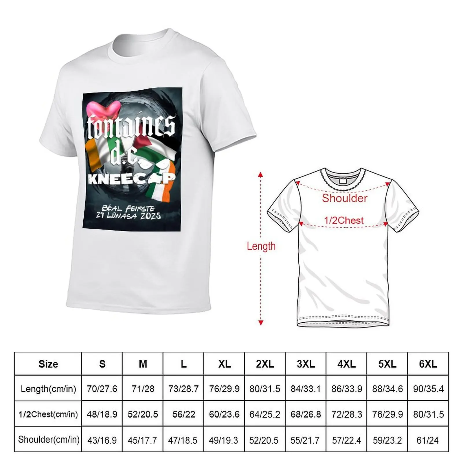 Kneecap - Belfast August 2025 T-Shirt funny t shirts cotton cotton tshirt 100% T-Shirt