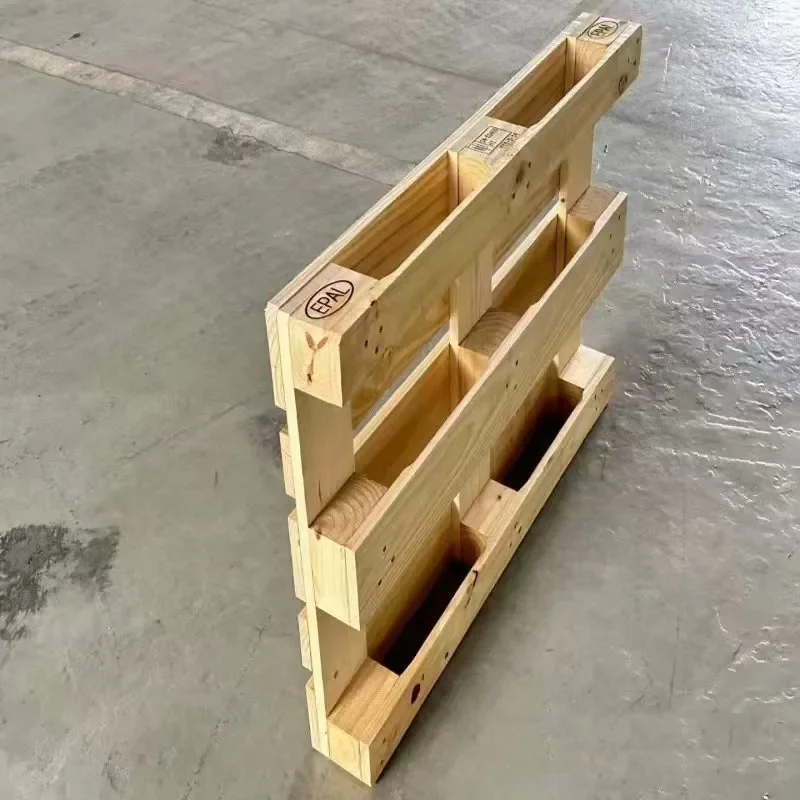 Fumigation solid wood pallet wooden pallet European standard shelf tray logistics pad warehouse plate moisture-proof forklift