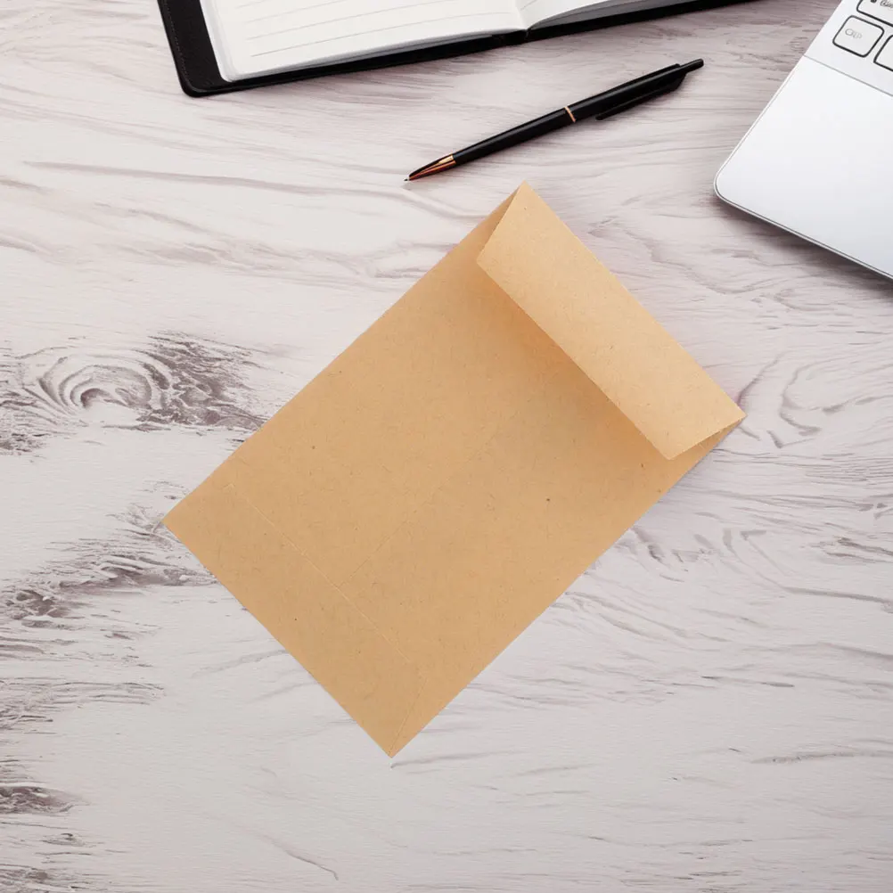 

50 Pcs Seed Envelopes Kraft Paper Self Sealing Storage Bags Coins Buttons Craft Supplies Brown Mini Packing