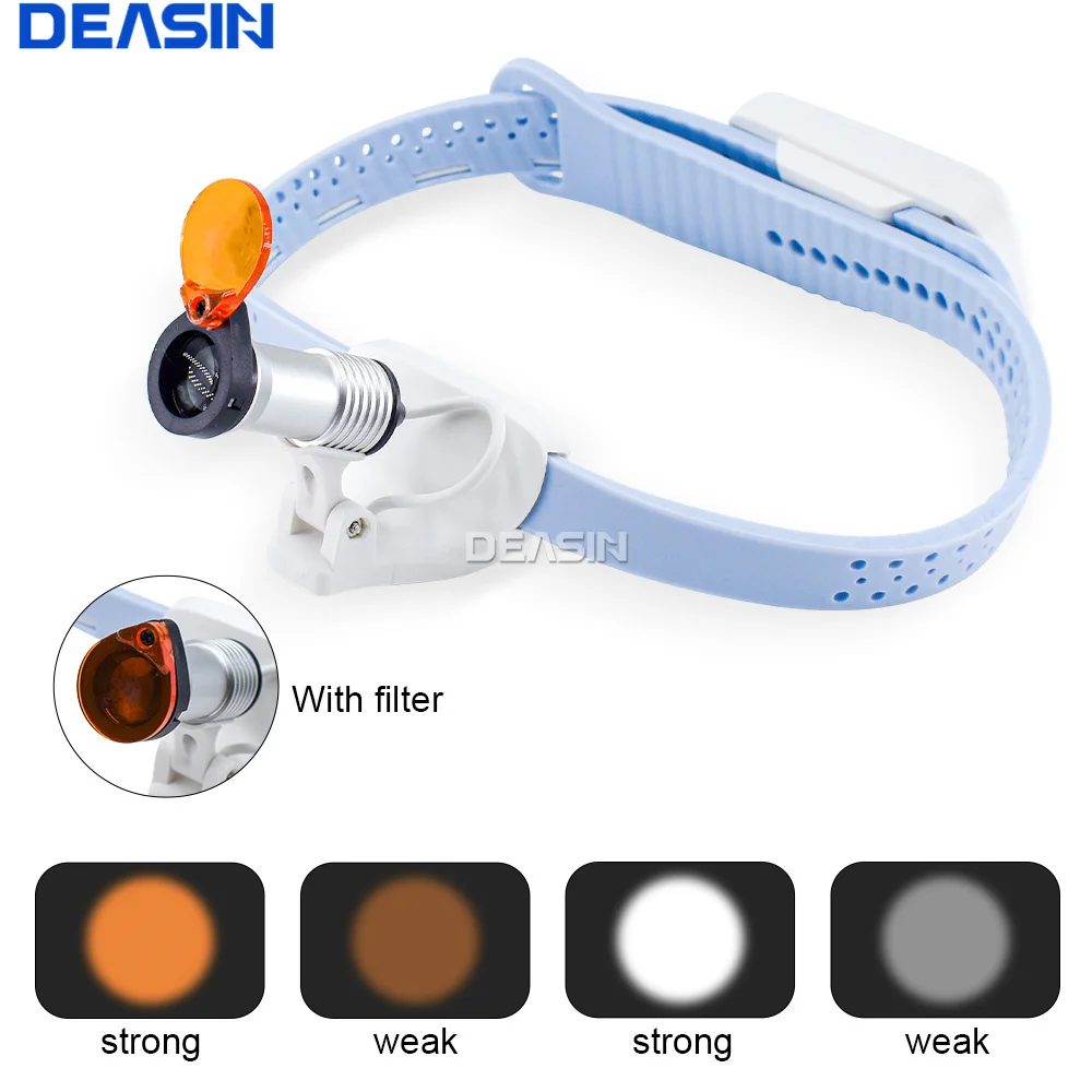 ENT Oral 5W LED Ultra-Light Silicone Dental Surgical Medical Examination Integrated Filter Headlight Headlamp Head Light Lamp