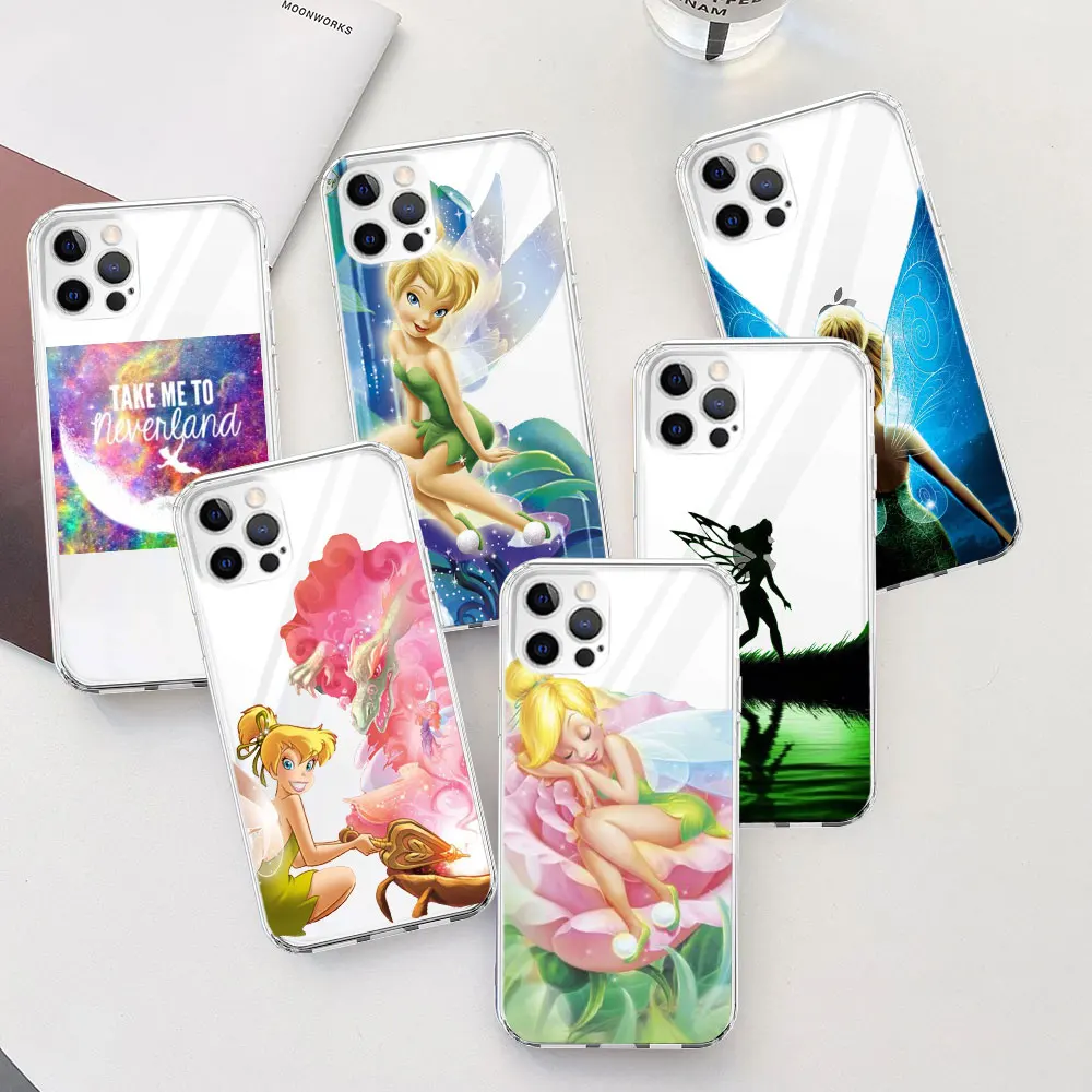 Tinker Bell Tinkerbell Case for Apple iPhone 14 12 15 Pro 7 8 Plus 13 Mini XR X XS Max Soft Transparent Silicone Phone Cover