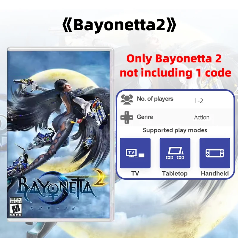 ARTSWIFT Store Bayonetta 2 Original Cartridge Physical Card Brand New Multi-Language for NS