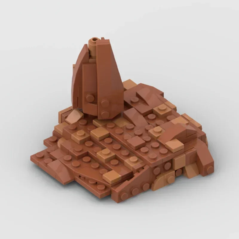 نجمة الفيلم نموذج Moc قوالب بناء مشهد الصحراء تكنولوجيا المناظر الطبيعية الكبيرة وحدات كتل هدايا عيد الميلاد اللعب لتقوم بها بنفسك مجموعات الجمعية