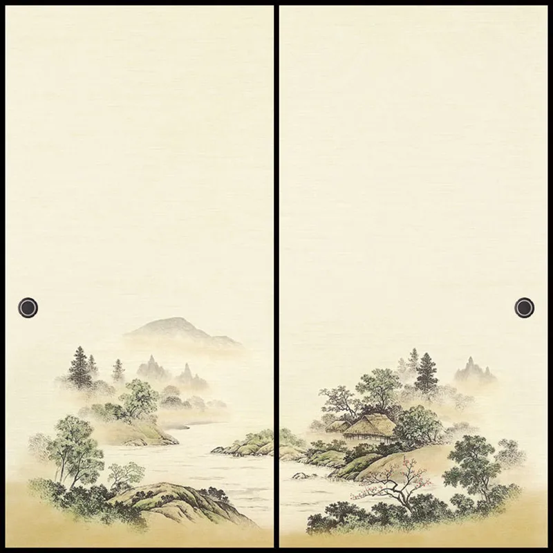 

Japanese Fusuma Door Paper 2 Sheets/Pair Washi Woodblock Decor Decorative Wall Paper Soji Sliding Door Bedroom, Living Room