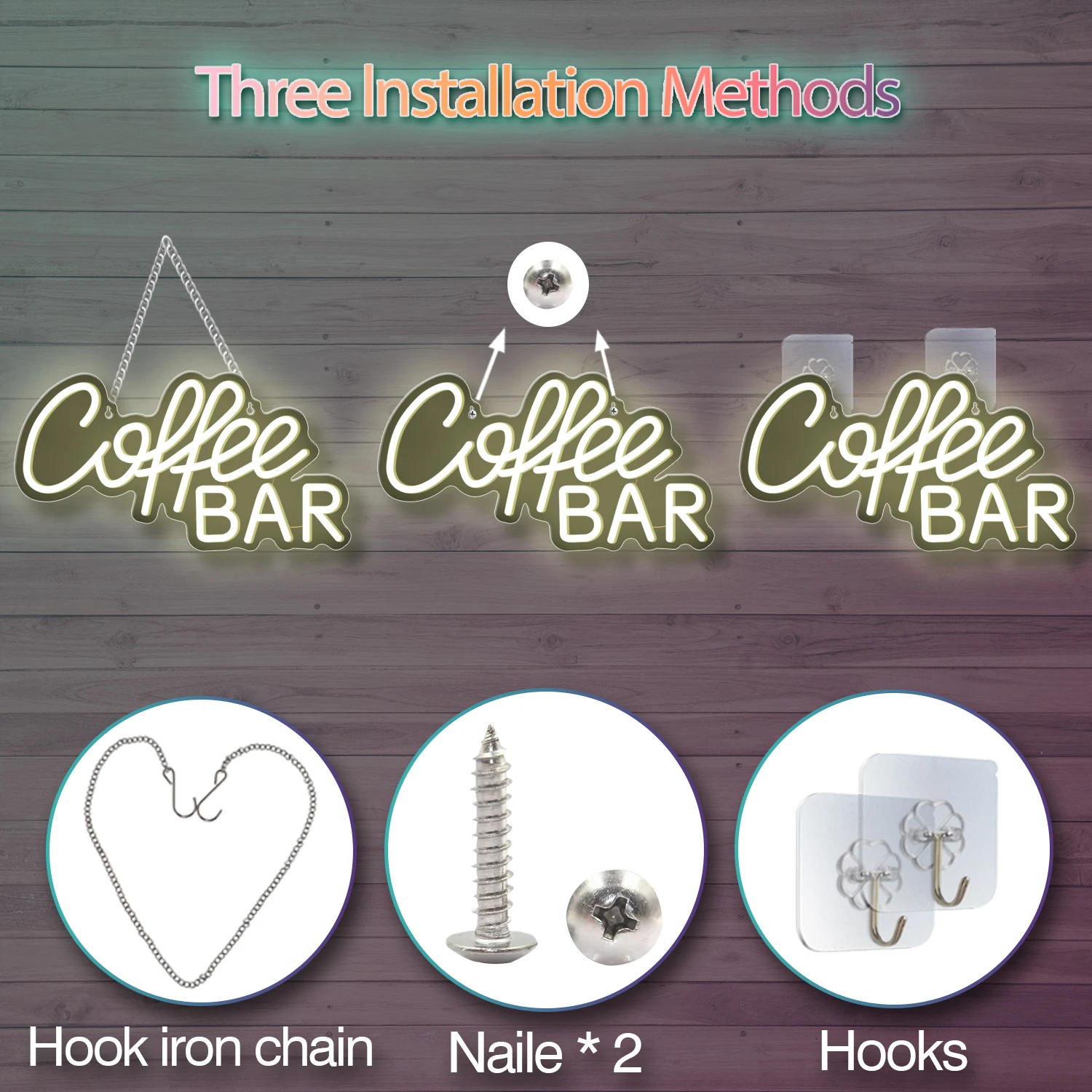 1 ديكور لافتة نيون القهوة، شعار قهوة نيون LED، ملحقات بار القهوة، المطعم، البار، ديكور الحفلات الفنية