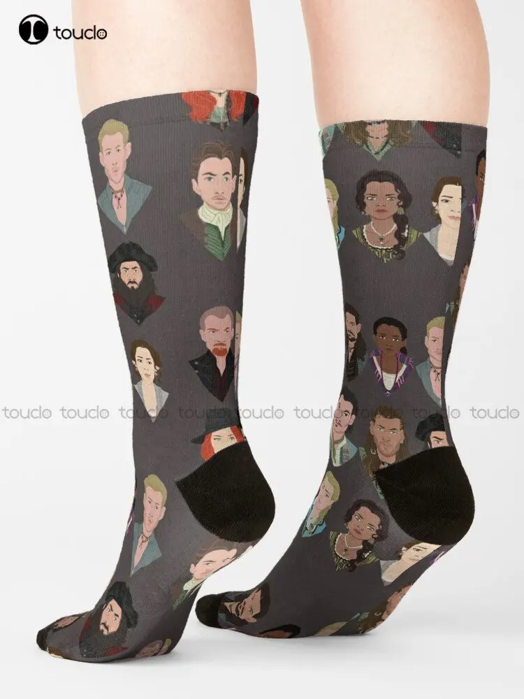 Black Sails Characters Socks Men'S Slipper Socks Personalized Custom Unisex Adult Teen Youth Socks Custom Gift Streetwear