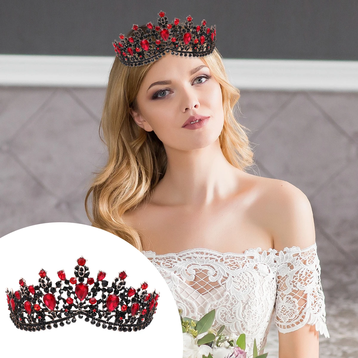 

Birthday Crown Bridal Tiara Wedding Rhinestones Hair Accessories Fashion Jewelry The