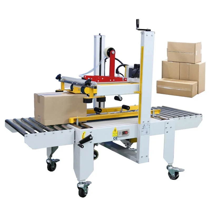 2024 Box Sealing Packaging Machine Carton Sealing Machine With Side Belt Conveyor