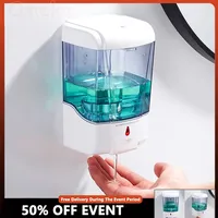 700ml Liquid Soap Dispensers Automatic Plastic Intelligent Touchless Sensor Induction Hand Washer For Bathroom Kitchen Dispenser