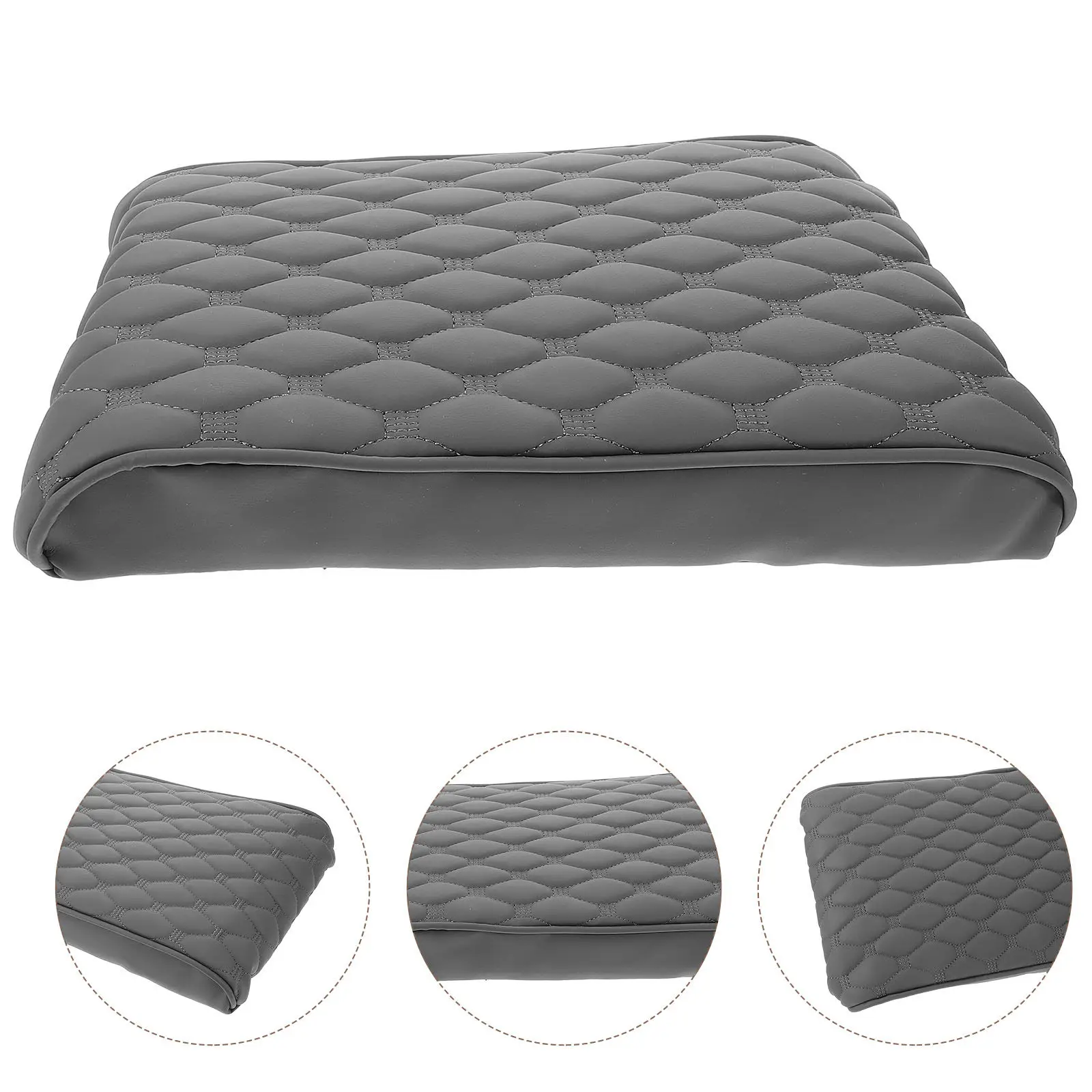 Car Armrest Box Heightening Pad Premium Memory Support Elevates Driving Posture Adds Storage Organizes Essentials