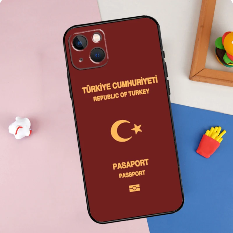 Turkey Turkish Flag Case For iPhone 11 12 13 14 15 16 Pro Max Mini XS XR X Plus Soft Protection Cover