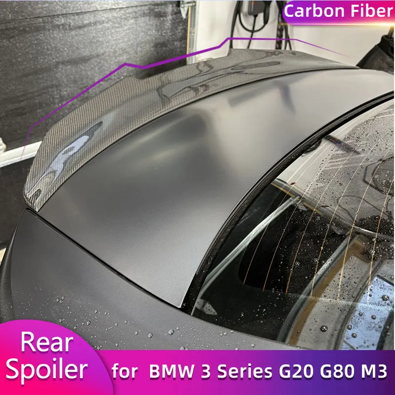 

Carbon Fiber Rear Trunk Spoiler Wings for BMW 3 Series G20 G80 M3 2019-2022 Car Racing Rear Spoiler Boot Wing Lip Body Kit