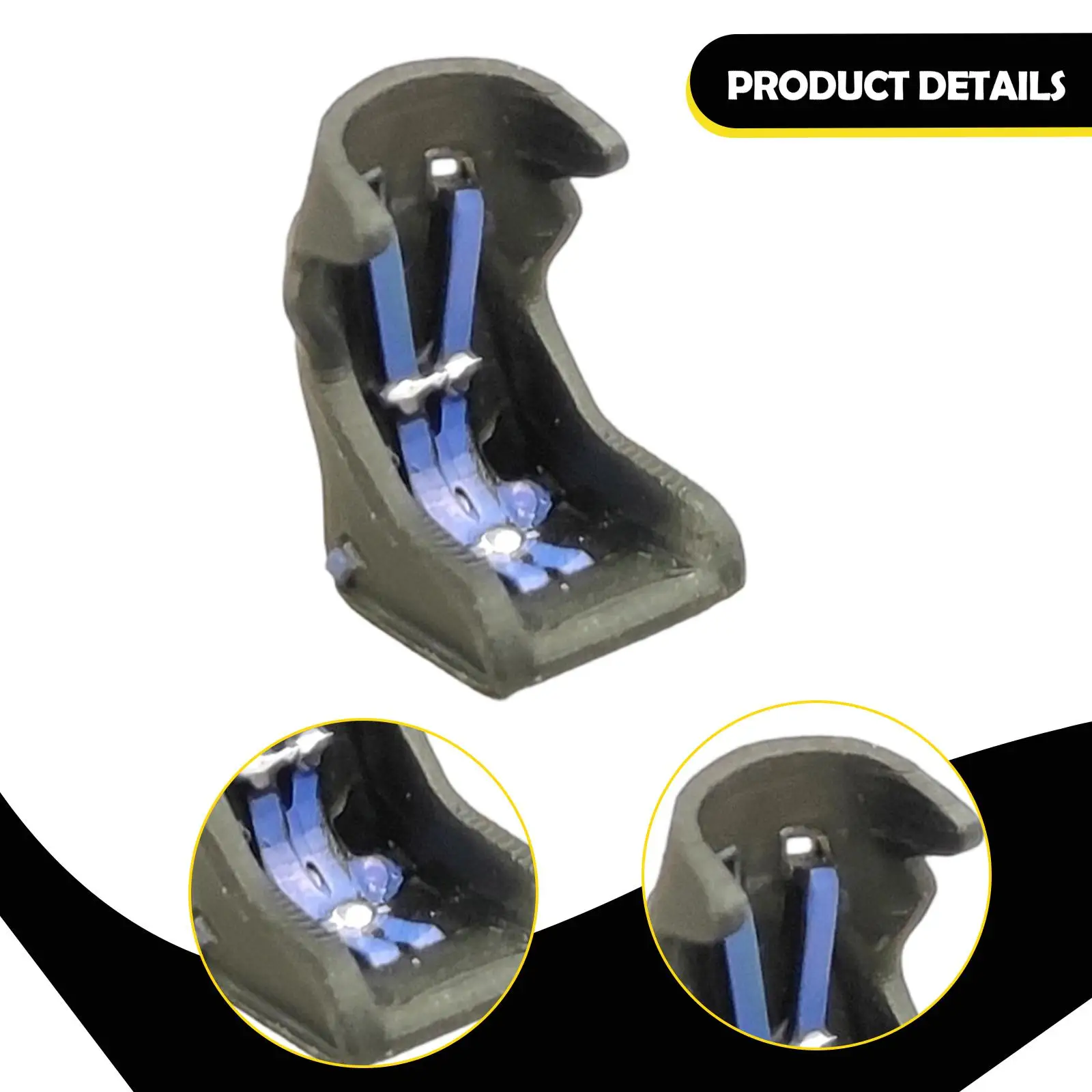 Modello in Scala 1:64 di Sedile Auto Sportivo in Resina, Modello per Scene di Officina e Upgrade di Auto Modificate