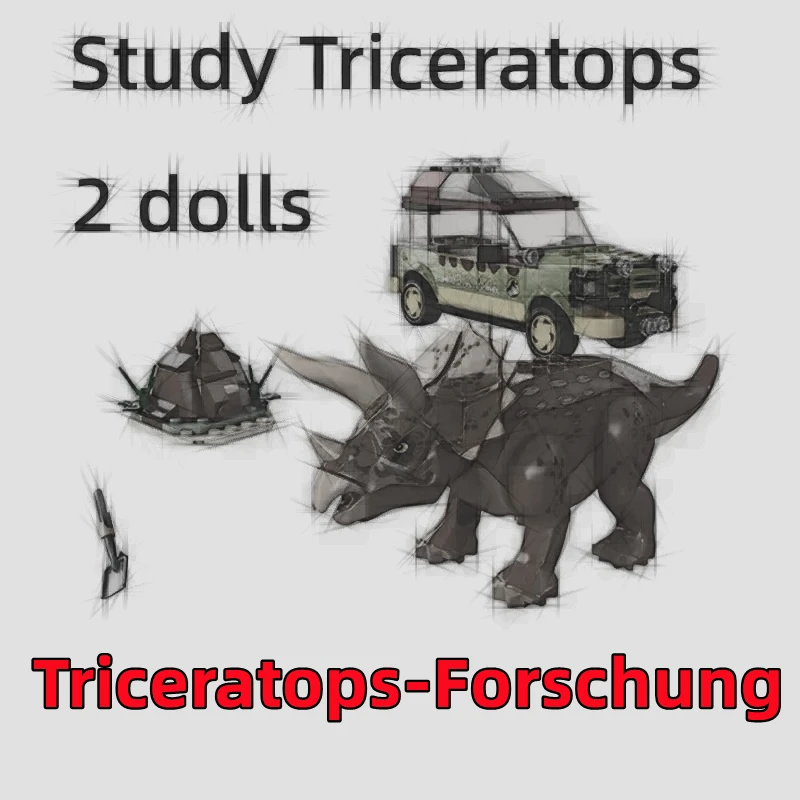 

281 шт., трицератопс, динозавры 76959, подарки, строительные блоки, кирпич, детская развивающая игрушка