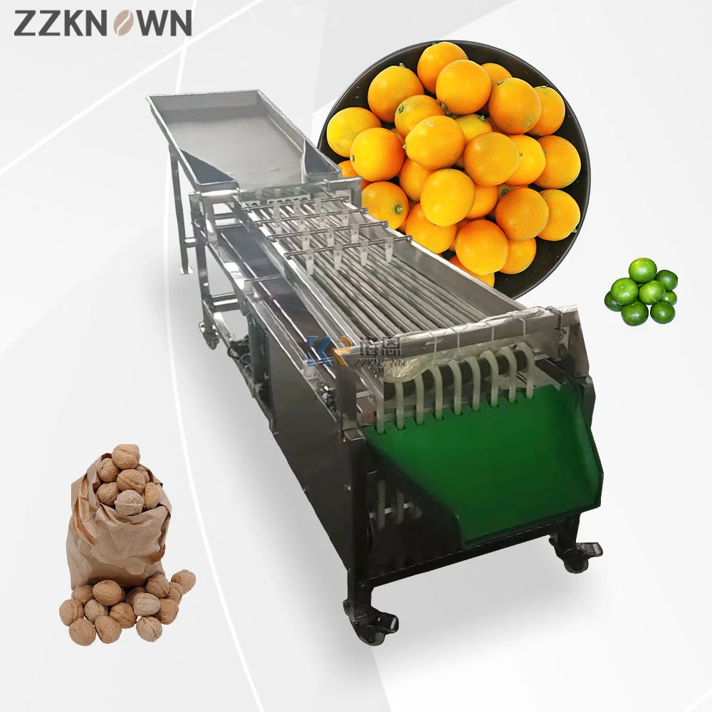 Fruit Ronde Dadels Grading Machine Commerciële Ananas Oranje Sorteermachine Hoge kwaliteit Tomaat Avocado Datum