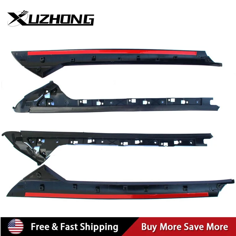 

2 Pairs Left Right Side Windshield A-Pillar Molding Trim for 11-19 Ford Explorer
