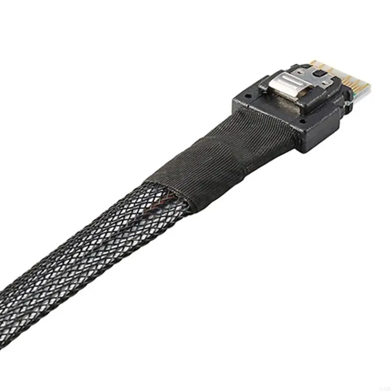 Advanced PCIE4.0 SlimlineSAS SFF8654 4i 38P to MiniSAS SFF8643 Cable for Workstations Servers DC300v /0.1Second Y3ND