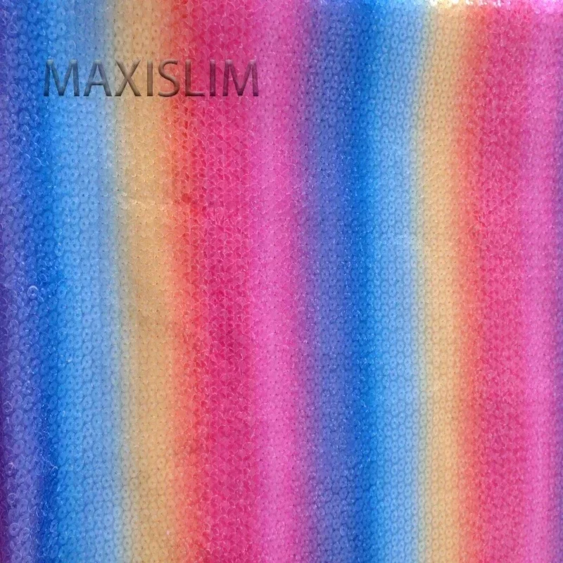Nuovi tessuti di paillettes con ricamo in raso da 5MM borse per cucire fai da te vestito vestito gonne corte 19 colori materiali di moda popolari