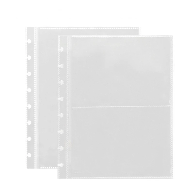 A4A5 Mushroom Refill Pages Clear Photo Album Sleeves 3/3.5/6/7in Photocard Collect 4 Pocket Kpop Card Postcard Storage Sorting