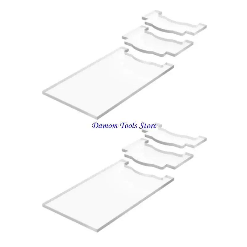 57BE Clear Spacer Pad For Wall Fixtures Effortless Adjustment Secure Bed Stopper