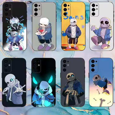U-Undertale Sans doggo Phone Case For Samsung S25,S24,S21,S22,S23,S30,Ultra,S20,Plus,Fe,Lite,Note,10,9,5G Black Cover