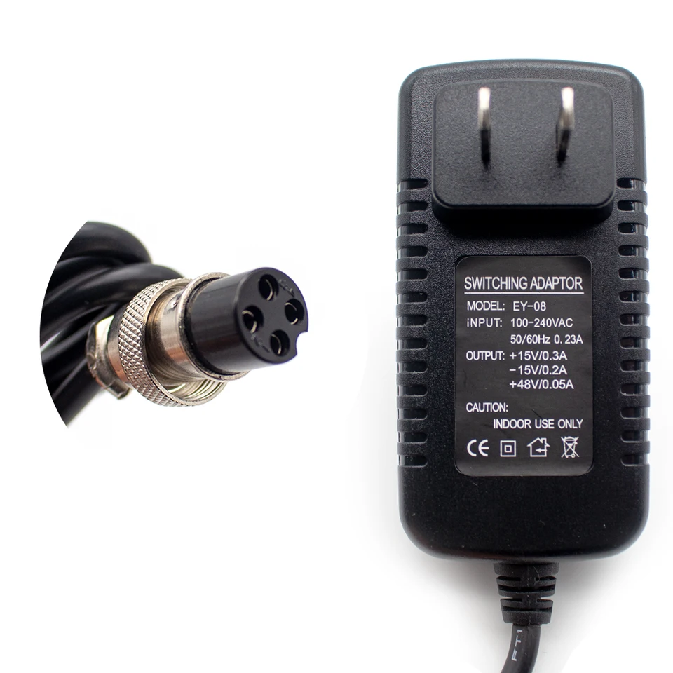 Ac 100-240v EY-08ミキサートランス電源アダプタ外部電源4穴出力 ± 15v