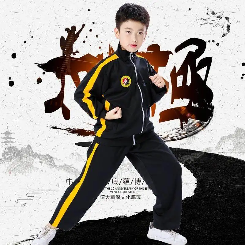 Kids Kung Fu Martial Arts Performance Costume 2026 Unisex Training Suit Sparring Sports Stage Wea