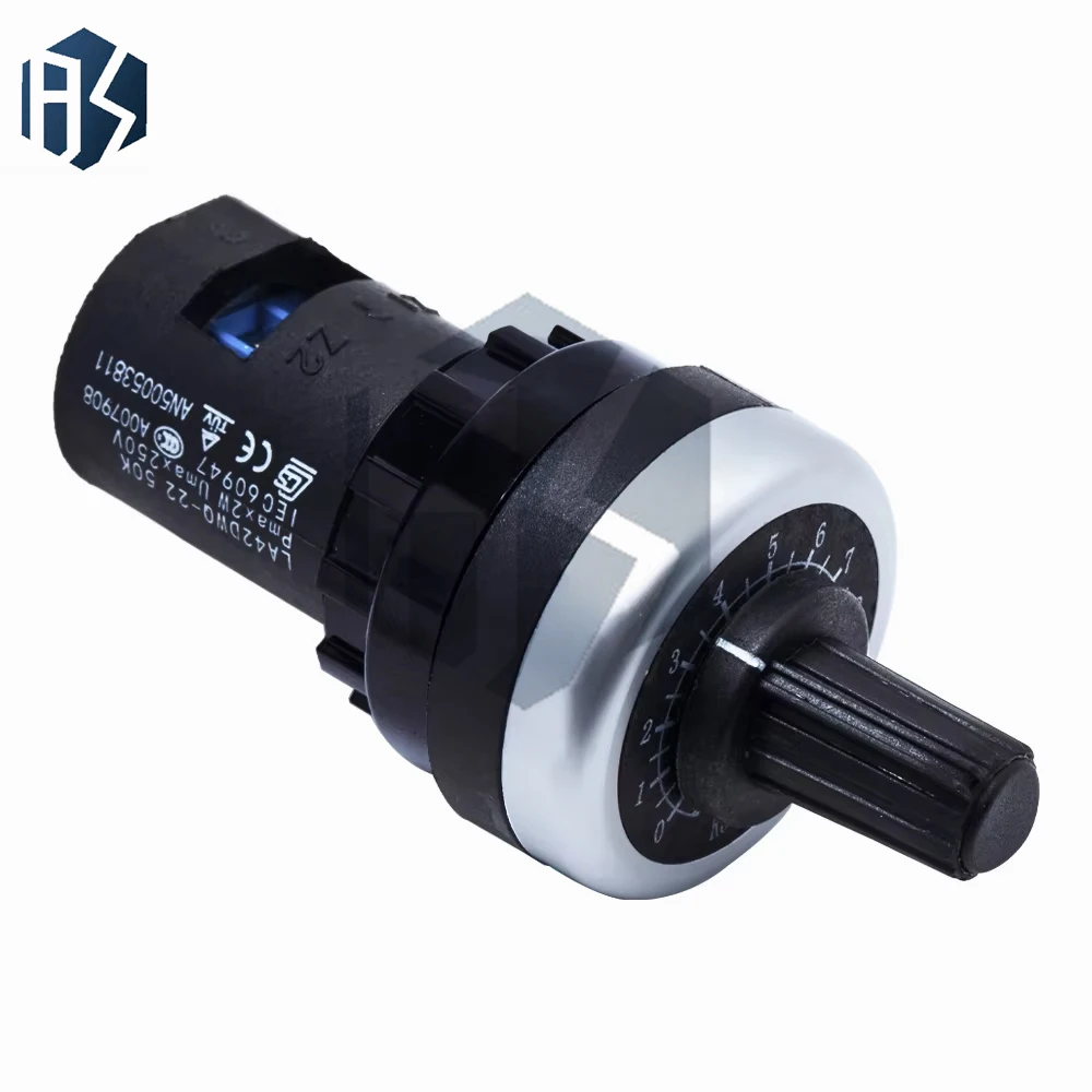 Potensiometer Putar LA42DWQ-22: Diameter 22mm, Opsi Resistansi 1K-500K untuk Arduino-Compatible