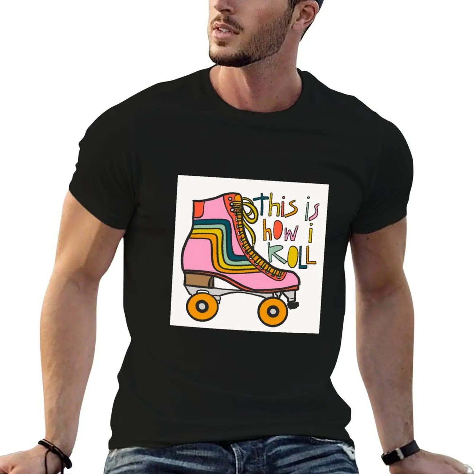 

How I Roll T-Shirt cotton t shirt pack t shirts for man cotton soft mens graphic t shirts T-Shirt
