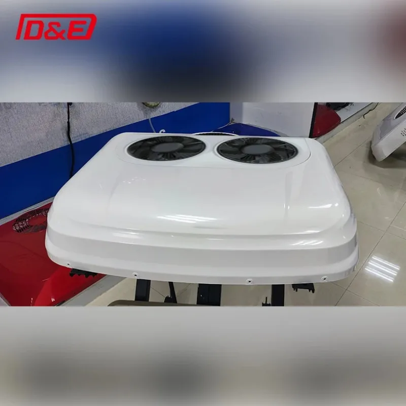

New Condition 24V Rooftop Dual-fan Truck Air Conditioner 2400W Cooling Power For Truck Vans Camper Boats