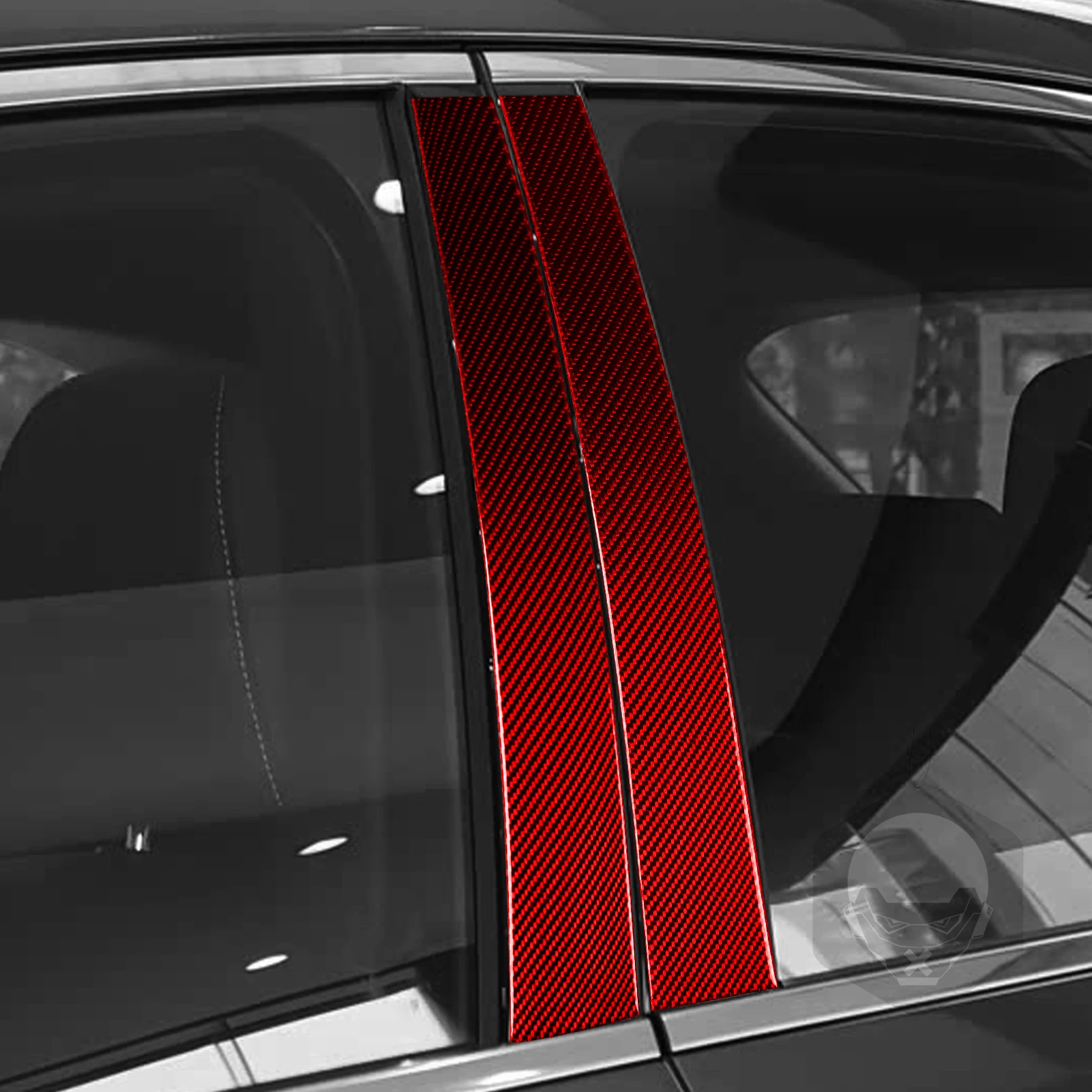 ألياف الكربون الحقيقية اكسسوارات السيارات والعتاد التحول الأحمر غطاء الكسوة لينة ملصق لكزس RX300 RX350h RX500h 2023 2024 2025 2026 #6
