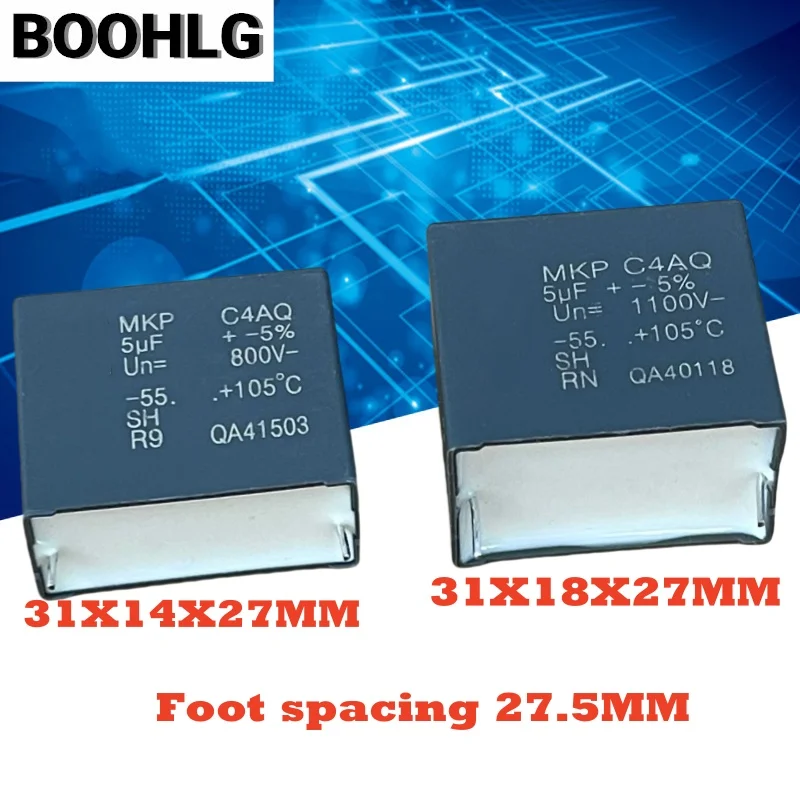 

5PCS C4AQ 505J 5UF 800V 1100V Inverter Turn off Film Capacitor