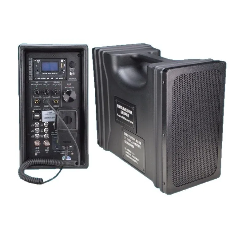 

Portable strong sound system for remote call airport bird repelling on highways
