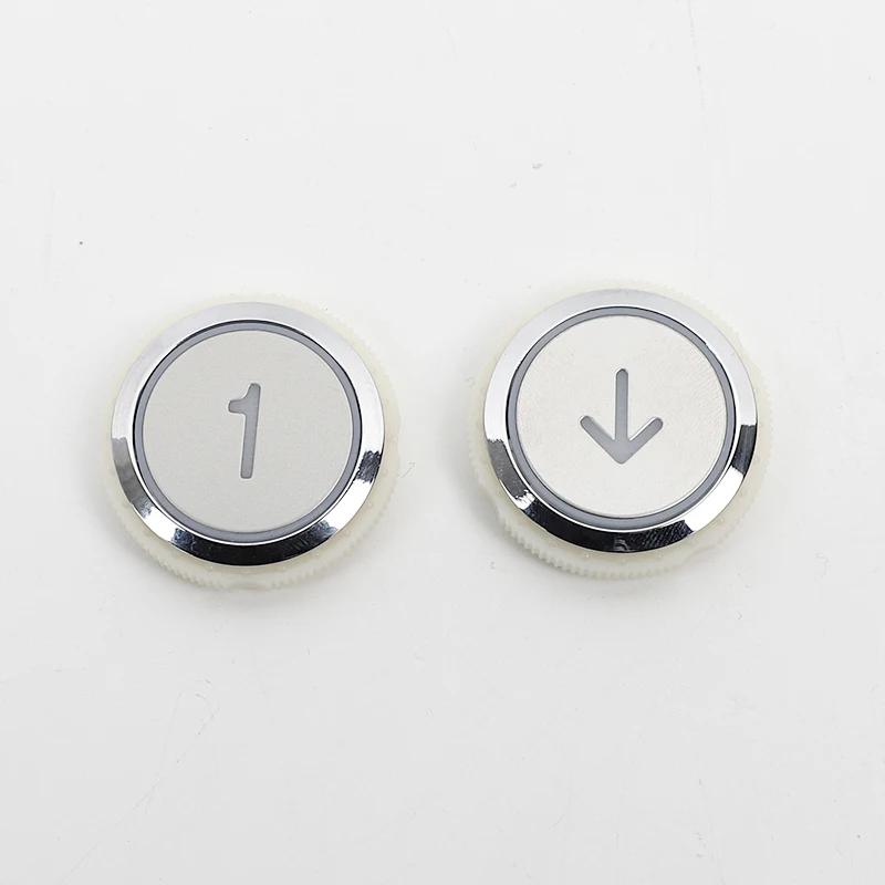 5PCS Elevator Push Buttons  A4N59074 Round Buttons Red Blue And White  Accessories A4J59073 With Braille Without Braille