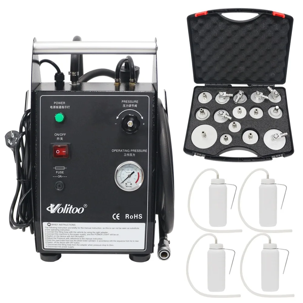 Tlf novo fluxo de freio de carro de pulso, substituição de quatro bombas para todos os veículos, bomba de óleo, cilindro mestre, máquina trocador de óleo de freio