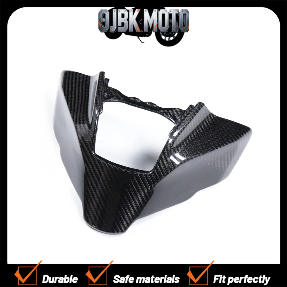 

【Perfect fit】For Yamaha MT 09 MT09 MT-09 2024 2025 100% Carbon Fiber Headlight Fairing Motorcycle Accessories