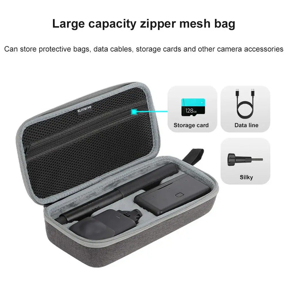 For Sunnylife Storage Bag for dji OSMO 360 Protective Carrying Case With Accessory Pockets, Panoramic Camera Accessories