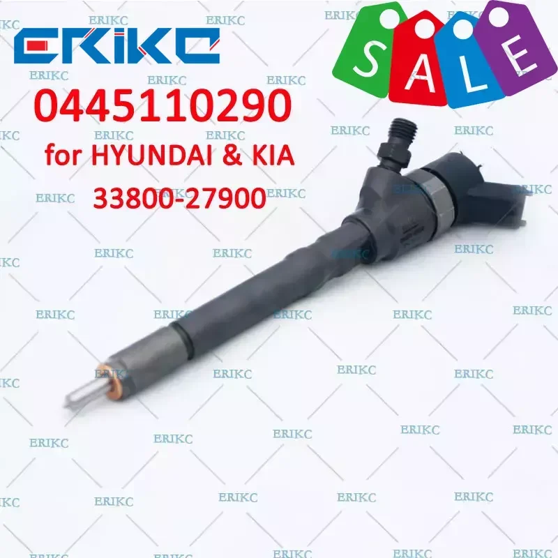 

33800 27900 0445110290 0445 110 290 Diesel Fuel Injection 0 445 110 290 Diesel Common Rail Injector Nozzle Assy for Hyundai Kia