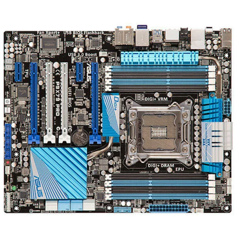 FOR ASUS P9X79 PR0 Motherboard Supports LGA2011 X79 DDR3 64GB USB 3.0 SATA3