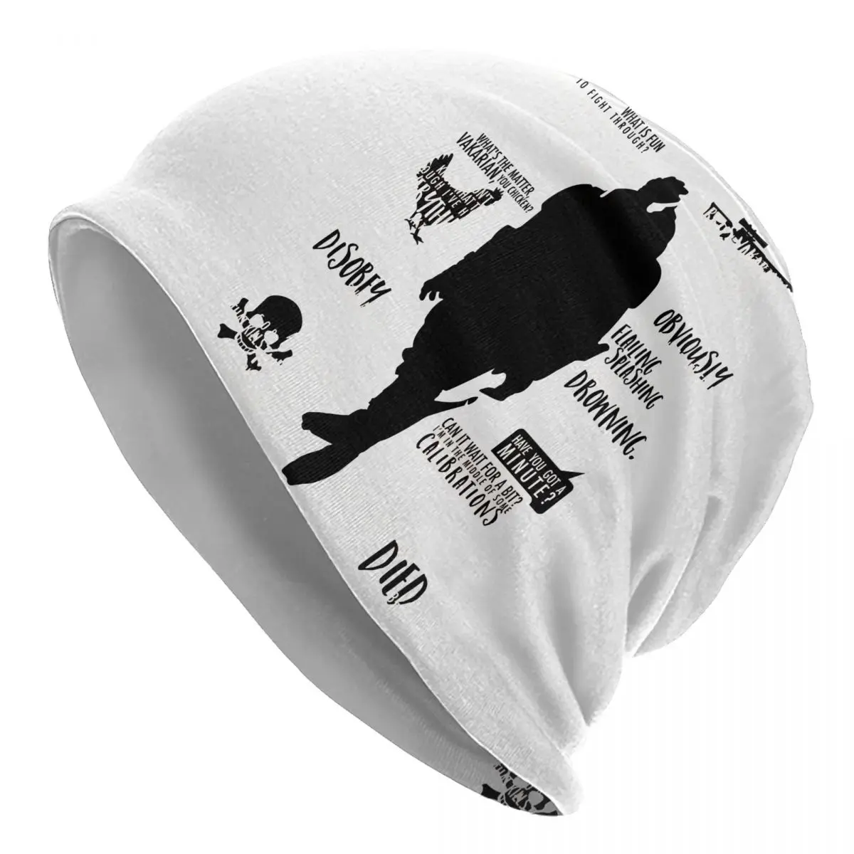 Mass Effect Garrus Vakarian Skullies Beanies Hat Goth Men Women Outdoor Caps Warm Dual-use Bonnet Hats
