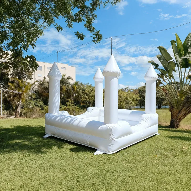 บ้านลมเด็กเล็กแบบเป่าลม, บ้านเด้งดึ๋งสีขาวสำหรับเด็กวัยหัดเดินทำจาก PVC, บ้านเด้งดึ๋งธีมสายรุ้งสำหรับงานวันเกิด