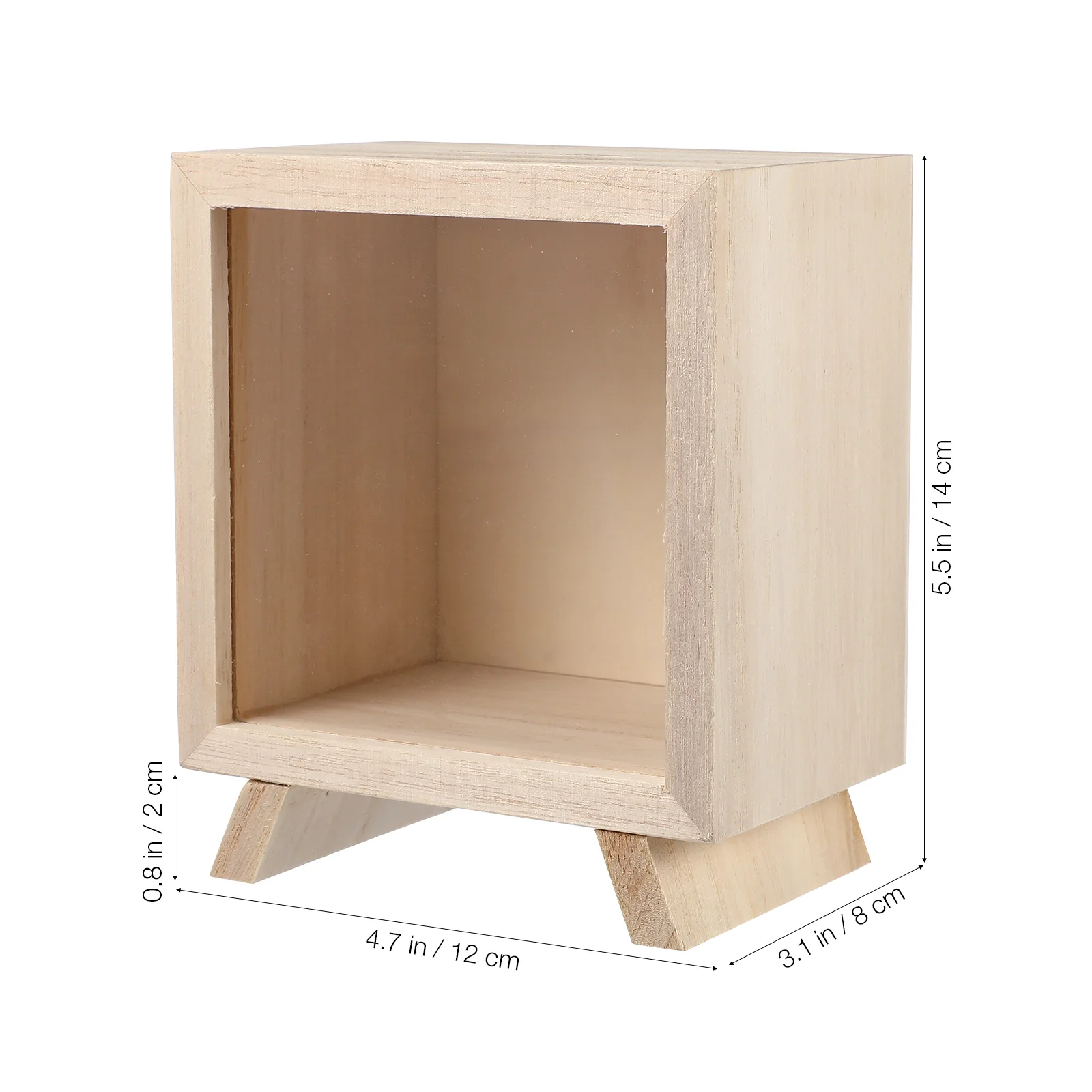 Transparent Window Wooden Piggy Bank Money Storage Box Coin Bank For Adults Desktop Savings Jar Wood Piggy Bank Container Home - Image 4