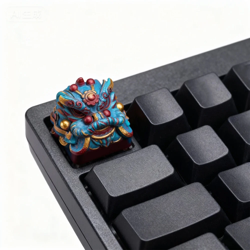 SA Keycaps for Mechanical Keyboard ESC Resin Keycap Custom China Lion Anime Gaming Keyboards Key Caps