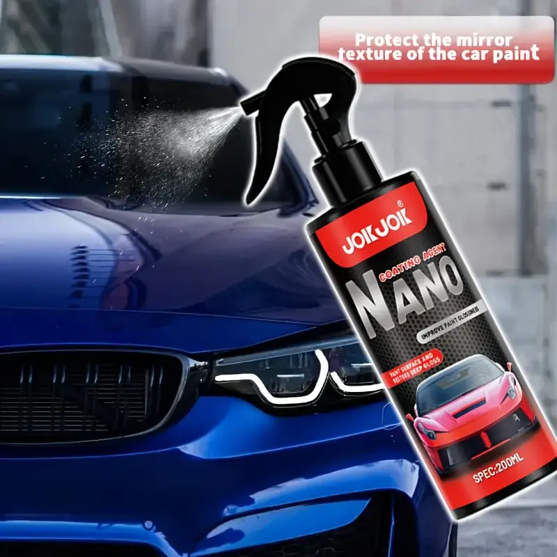 

Автомобильный нанокерамический спрей 3-в-1 — быстросохнущий жидкий полировальный агент, усиленный кристаллами, водонепроницаемый, с восковым покрытием,