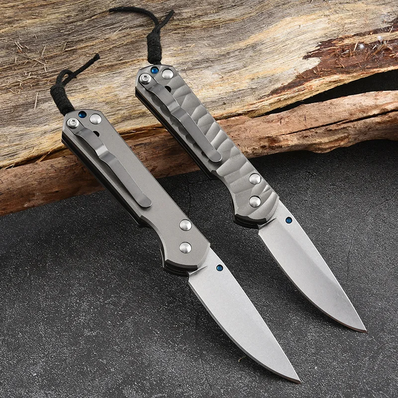 

Складной нож из титанового сплава с лезвием D2: высокая твердость, острота, для кемпинга, портативный, точный и долговечный